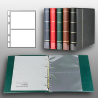 Prophila Postcard Album With 20 Pockets For 40 Postcards - Groß, Grund Schwarz