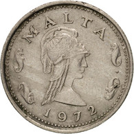 Monnaie, Malte, 2 Cents, 1972, British Royal Mint, TTB, Copper-nickel, KM:9 - Malte