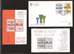 E)1986 ISRAEL, CAPITAL, SECOND TEMPLE, JERUSALEM,  CORINTHIAN, A.D, LONIC, B.C, FDC AND FDB - Collections, Lots & Series