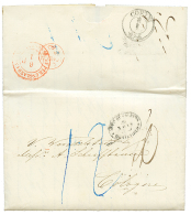 NUEVA MEHLEM : 1860 Entire Letter From NUEVA MEHLEM To GERMANY. Vf. - Uruguay