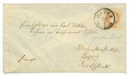 PALESTINE - AUSTRIAN P.O : 1873 15 Soldi Canc. JAFFA On Envelope To GERMANY. Scarce. Vvf. - Palestine
