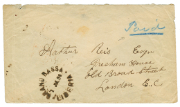 1894 GRAND BASSA LIBERIA + "PAID" In Blue On Envelope To ENGLAND. Scarce. Vvf. - Liberia