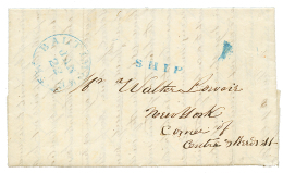 1848 BALTIMORE + SHIP On Entire Letter From MONROVIA LIBERIA To USA. Superb. - Liberia