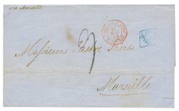 1864 GB/1F62 + "9" Tax Marking On Cover(no Text) Datelined "YOKOHAMA 17 March 64" To FRANCE. Verso, HONG-KONG 29 March 6 - Other & Unclassified