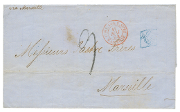 1864 GB/1F62 + "9" Tax Marking On Cover(no Text) Datelined "YOKOHAMA 17 March 64" To FRANCE. Verso, HONG-KONG 29 March 6 - Andere & Zonder Classificatie