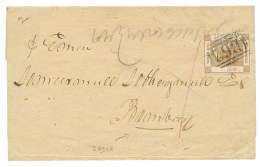 PRINTED MATTER To INDIA : 1865 2c Canc. B62 + Tax Marking On Wrapper To INDIA. Verso, BOMBAY Cds. RARE. Vvf. - Sonstige & Ohne Zuordnung