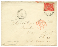 UPPER EGYPT : 1879 1P Canc. Bilingual Cachet On Envelope Via SIUT To UNITED STATES. Vf. - Andere & Zonder Classificatie