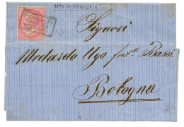 EGYPT - ITALIAN PO. : 1870 ITALY 40c Canc. PIROSCAFI POSTALI ITALIANI On Entire Letter From ALEXANDRIE To ITALY. RARE. S - Autres & Non Classés