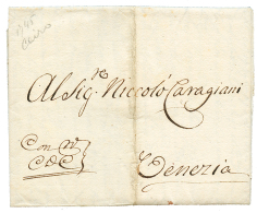 1745 "Q.D.C" On Entire Letter From CAIRO To VENEZIA (ITALY). Vf. - Autres & Non Classés