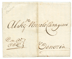 1745 "Q.D.C" On Entire Letter From CAIRO To VENEZIA (ITALY). Vf. - Sonstige & Ohne Zuordnung