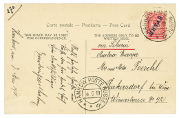 1910 4k Canc. HANKOW POSTE RUSSE On Card (HANKOW Bund In Winter) VIA SIBERIA To AUSTRIA. Superb. - China