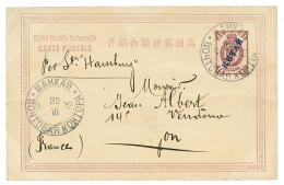 CHINA - RUSSIAN PO : 1902 5k Canc. SHANGHAI On Card To FRANCE. Superb. - China