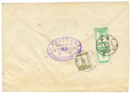 1932 JAPAN 4s(x2) + 10s Canc. MUKDEN IJPO + CHANGCHUN IJPO On REGISTERED Envelope To HARBIN. Verso, CHINA 4f+ 5f(x2) Can - Other & Unclassified