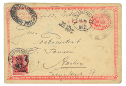 1901 CHINA P./Stationery 1c (illustrated In Color) Canc. Dollar Shop PAOTING + GERMAN CHINA 10pf Canc. KD.FELDPOSTSTATIO - Other & Unclassified