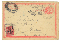 1901 CHINA P./Stationery 1c (illustrated In Color) Canc. Dollar Shop PAOTING + GERMAN CHINA 10pf Canc. KD.FELDPOSTSTATIO - Altri & Non Classificati