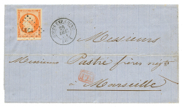 1861 FRANCE 40c With Very Large Margins Canc. CECA + CORPS EXP. CHINE Bau A On Cover To FRANCE. Extremely Scarce In This - Other & Unclassified