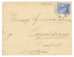 PENANG MALAYA : 1902 GERMAN CHINA 20pf Canc. DEUTSCHE SEEPOST + PENANG(verso) On Envelope To GERMANY. RARE. Vf. - Straits Settlements