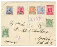 1912 Registered Cover From SEYCHELLES To GERMANY. Nice Franking. Vf. - Seychellen (...-1976)