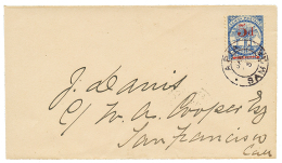 DAVIS POST : 1894 5d On 4d Canc. APIA SAMOA On Envelope To SAN FRANCISCO(USA). RARE. Vvf. - Samoa