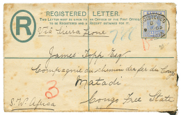 1903 2 1/2d Canc. REGISTERED GAMBIA On REGISTERED LETTER(2d) Via SIERRA-LEONE To MATADI BELGIAN CONGO. Slight Toning. Vf - Gambia (...-1964)
