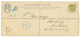 BRITISH EAST AFRICA : 1897 5a Canc. LAMU On REGISTERED LETTER(2a) To GERMANY. Superb. - British East Africa