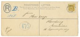 BRITISH EAST AFRICA : 1897 5a Canc. LAMU On REGISTERED LETTER(2a) To GERMANY. Superb. - Africa Orientale Britannica