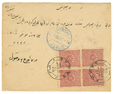 DAMAS To IRAQ : 1900 20p Block Of 4 Canc. DAMAS On OVERLAND Mail Envelope To BAGDAD. Vvf. - Andere & Zonder Classificatie