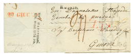 1832 RUSSIE Entry Mark + LT In Red On Entire Letter From MARIANOPOLI To GENOVA (ITALY). Vvf. - Andere & Zonder Classificatie
