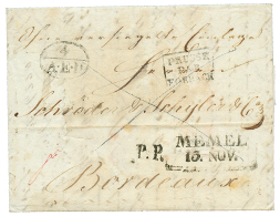 1831 MEMEL + P.P + 4/A.E.D + PRUSSE PAR FORBACH On Entire Letter From ST PETERSBURG To FRANCE. Vf. - Andere & Zonder Classificatie
