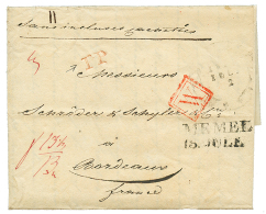 1824 MEMEL + P.P On Entire Letter From ST PETERSBURG To BORDEAUX(FRANCE). Vf. - Andere & Zonder Classificatie