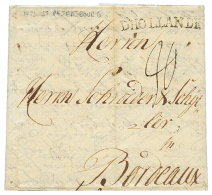 1773 French Entry Mark D'HOLLANDE On Entire Letter From ST PETERSBOURG To FRANCE. Scarce. Vvf. - Other & Unclassified