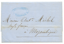 1859 Entire Letter From MARSEILLE(FRANCE) To MOZAMBIQUE. Superb. - Andere & Zonder Classificatie