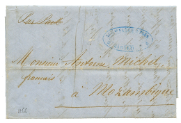 MOZAMBIQUE : 1856 Entire Letter With Text From MARSEILLE To MOZAMBIQUE. Rare So Early. Vvf. - Andere & Zonder Classificatie