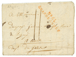 POLAND - NAPOLEONIC Campaign : 1807 N°54 GRANDE ARMEE On Entire Letter Datelined "GRUTTENBERG" To FRANCE. - Other & Unclassified