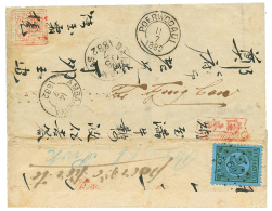 1882 NETH. INDIES 20c POSTAGE DUE Canc. 61 + AMBARAWA + BANJOEMAAS On Envelope From POERWODADI. Vvf. - Andere & Zonder Classificatie