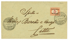 SOMALIA : 1907 5c POSTAGE DUE Canc. MOGADISCIO On Local Envelope. Scarce. Superb. - Other & Unclassified