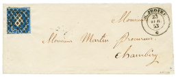 SAVOY : 1853 20c (3 Larges Margins, Touched At Bottom) Canc. ROMBI + S.JEOIRE On Envelope To CHAMBERY. Superb. - Unclassified