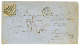 PAPAL STATES : 1865 8B + "23" Tax Marking On Envelope From ROMA To SALZBURG(AUSTRIA). Vf. - Papal States