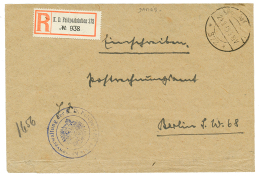 DAMAS : 1918 DEUTSCHE FELDPOST 372 On REGISTERED Envelope To BERLIN. Scarce. Vf. - Turkey (offices)