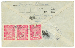 IRAQ : 1917 Stamps From TURKEY Canc. FELDPOST MOSSUL On Reverse Of Envelope To UPSALA (SWEDEN). One Stamp Lost(by The Ce - Turkey (offices)