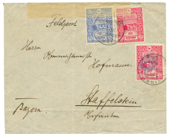 1917 Stampf From TURKEY Canc. FELDPOST MIL.MISS. KONIA + CENSOR Label(verso) On Envelope To GERMANY. Scarce. Vf. - Turkey (offices)