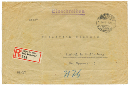 1917 FELDPOST MIL.MISS KONSTANTINOPEL On REGISTERED Envelope To GERMANY. Vvf. - Turkey (offices)