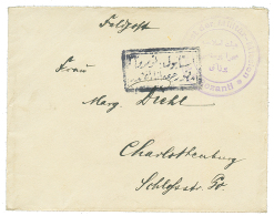 FELDPOST MILITAR MISSION BOZANTI + Boxed Turkisch Cachet On Envelope To GERMANY. Verso, Red Label. Vf. - Turkey (offices)