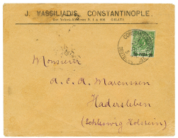 1890 10p On 5pf(n°6a) Canc. CONSTANTINOPEL 1 On Envelope To GERMANY. MICHEL = 250€. Vf. - Turkey (offices)