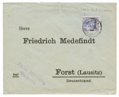 1904 1P On 20pf With Commercial PERFORATION "PM" On Envelope To GERMANY. Scarce. Vf. - Turkey (offices)