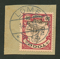 50pf Canc. LOME A(type3) On Piece. Signed EINBENSTEIN. Superb. - Togo