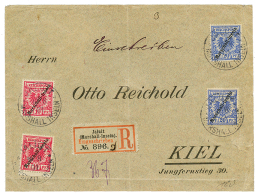 1901 10pf(x2) + 20pf(x2) Canc. JALUIT On REGISTERED Envelope To KIEL. Signed STEUER. Vf. - Mariana Islands