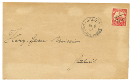 ATOLL POST - NAURU : 1907 10pf Pen Cancel "NAURU 17/9 09" On Envelope) To JALUIT. Envelope With Small Faults(fragile). V - Mariana Islands