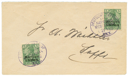 1902 5c(x2) Canc. SEEPOST HAMBURG-WESTAFRIKA XXX On Envelope To SAFFI. Vvf. - Morocco (offices)