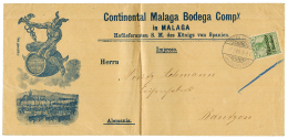 1906 5c On 5pf Canc. TANGER(MAROCCO DP (type 3) On Commercial Envelope(PRINTED MATTER) To BAUTZEN. Scarce. ARGE = 250. V - Morocco (offices)